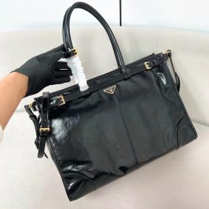 PRADA LuxSoft Leather Handbag 1BA433/1BA439
