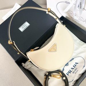 PRADA Arque Leather Mini Shoulder Bag 1BC199