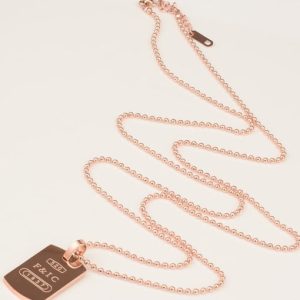 titanium bead letter minimalist  geometry pendant necklace