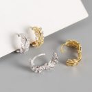 ACEE-925-Sterling-Silver-Cubic-Zirconia-Leaf-Vintage-Huggie-Earring-2.jpg