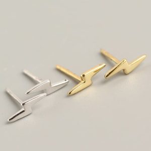 925 sterling silver geometric minimalist stud earring