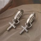 AOG-Brass-Cubic-Zirconia-Cross-Vintage-Huggie-Earring-3.jpg