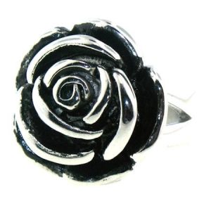 Stainless Steel Statement Rose Ring / SCR3027