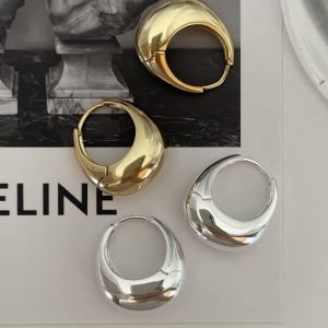 925 sterling silver geometric vintage huggie earring