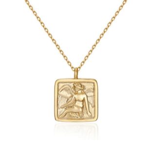 925 sterling silver geometric vintage necklace