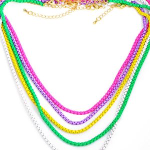 brass enamel irregular minimalist necklace