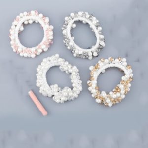 lace minimalist geometric imitation pearl hair rope