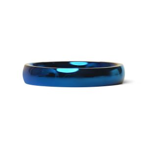 Stainless Steel Blue Blank Ring / CFR7006