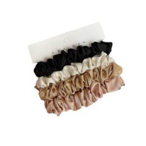 minimalist silk elastic rope hair barrette/multi-color optional