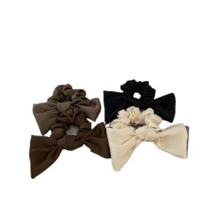 vintage +silk+ high-quality bow hair barrette/multi-color optional