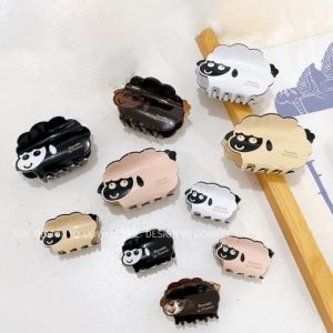 alloy enamel minimalist pig  multi color jaw hair claw