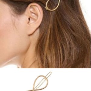 alloy minimalist number hair pin