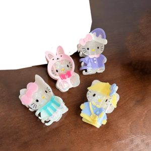 cellulose acetate trend rabbit multi color jaw hair claw