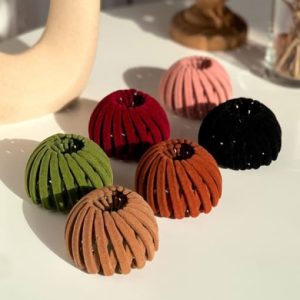flocking hair clip ball head horsetail hair ring