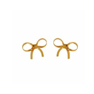 stainless steel  dainty bowknot earring bracelet and necklace set