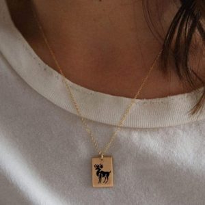 custom titanium steel constellation  pendant necklace