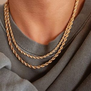 stainless steel irregular hip hop necklace