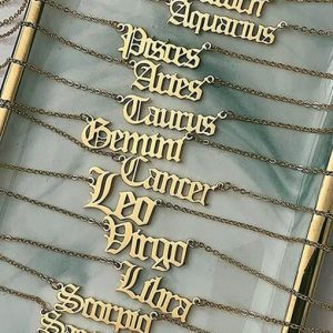 titanium star dainty initials necklace