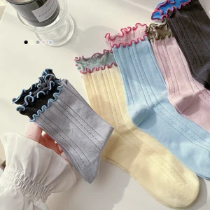 WholesaleCustom LOGO Women's Custom Yoga Pilates Grip Socks Cute Bow Design Crew Pilates Grip Socks Custom logo Socks