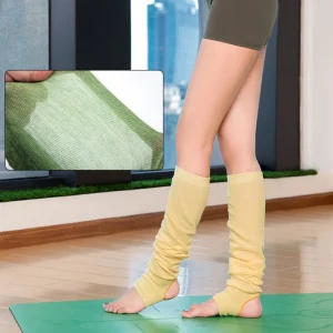 Wholesales Women's Toeless Crew Pilates Yoga Thin Knee High Slouch Socks for Summer Spring and Autumn