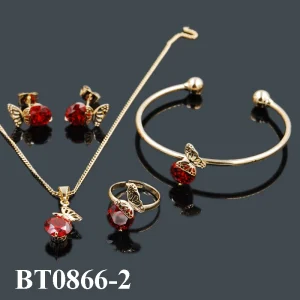 2016 Fashion Designs butterfly Four Jewelry Sets