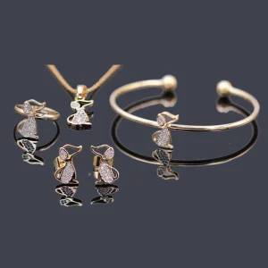 New CZ Puppy Design Baby Jewelry Sets for Baby Girl