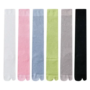 Summer  Style   Girls  Daily 2 Toe Separate  Mesh  Socks High Quality Soft Cotton Breathable Fancy  Women  Socks