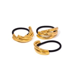 stainless steel minimalist geometric hair rope
