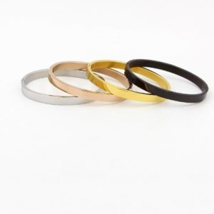 titanium geometric minimalist cuff bangle