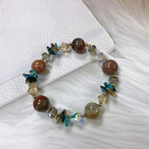 zinc alloy austrian crystal irregular trend band bangle