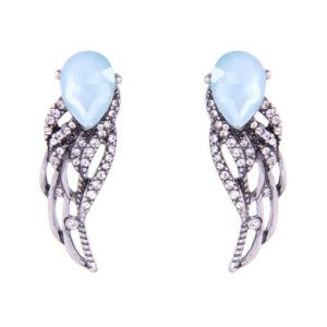 retro style alloy angle wings-shape stud earrings