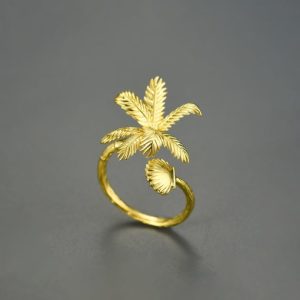 925 sterling silver tree artisan band ring