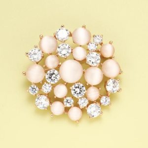 alloy cats eye white geometric minimalist pins & brooches
