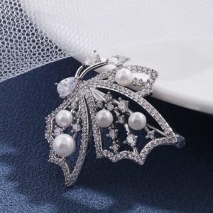 brooch cubic zirconia statement hollow butterfly  brooch