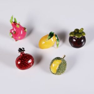 alloy enamel friut minimalist brooch