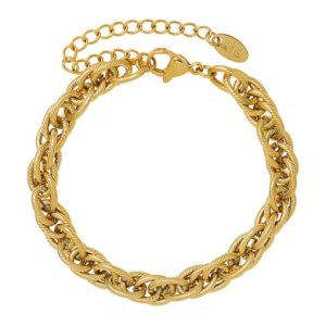titanium 316l stainless steel vintage irregular  braclete and necklace set with e-coated waterproof
