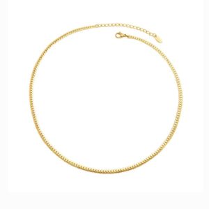 titanium steel vintage irregular bracelet and necklace set
