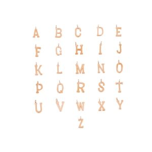 stainless steel 26 capital letters welded cross circle single pendant
