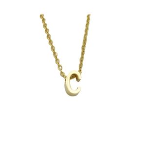 stainless steel letter minimalist necklace
