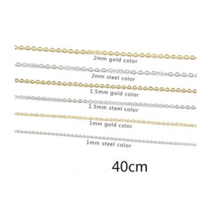 stainless steel o-shaped chain necklace