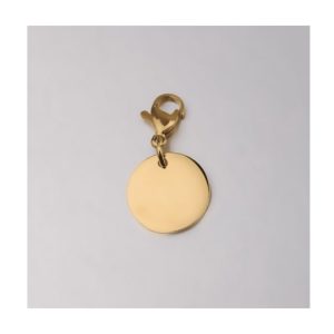stainless steel round card pendant jewelry accessories
