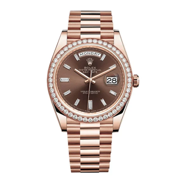 Rolex-Day-Date-228345RBR-Chocolate-Dial-Diamond-Bezel-Replica-1.webp