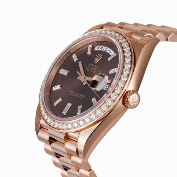 Rolex-Day-Date-228345RBR-Chocolate-Dial-Diamond-Bezel-Replica.webp