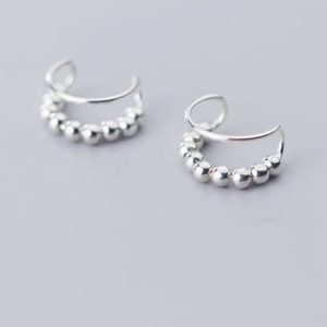 925 sterling silver minimalist clip earring