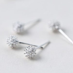 925 sterling silver minimalist stud earring