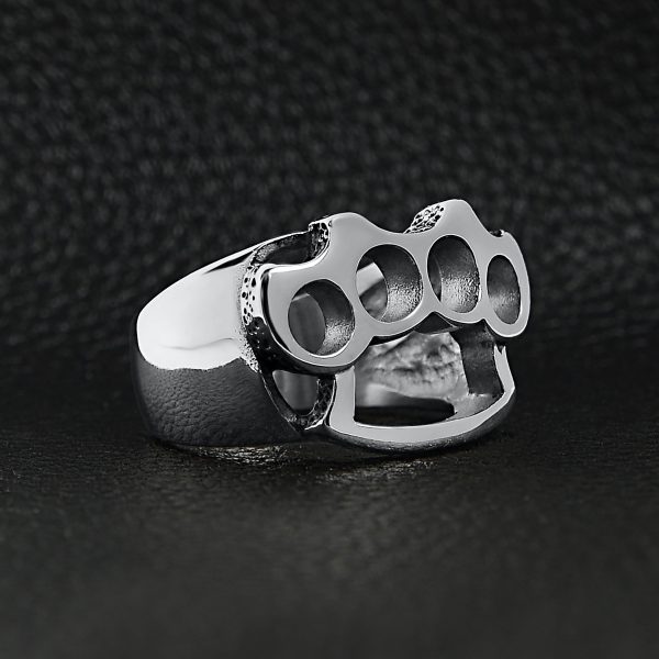 SCR3057-Stainless-Steel-Brass-Knuckles-Polished-Ring-Lifestyle-Side.jpg