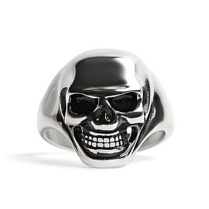 Stainless Steel Women's Skull Ring / SCR4041