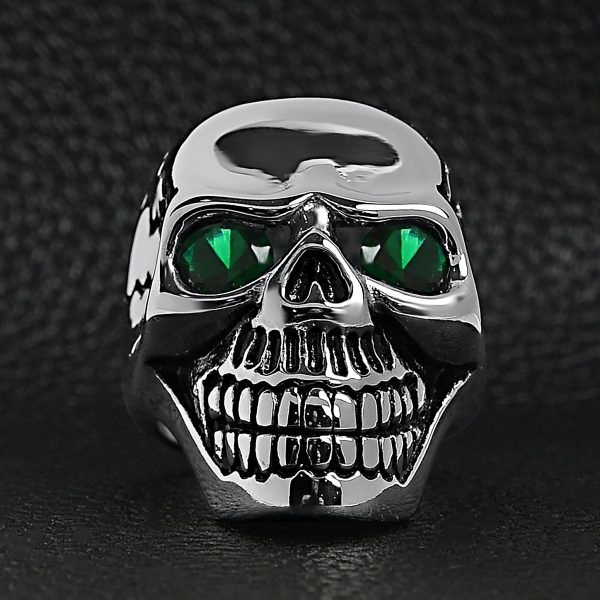 SCR4108-Detailed-Green-CZ-Eyed-Skull-Stainless-Steel-Ring-Lifestyle-Front.jpg