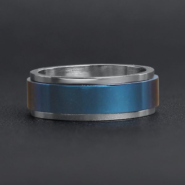 SRJ0038-BlueCenterStainlessSteelSpinnerRing_Black1.jpg