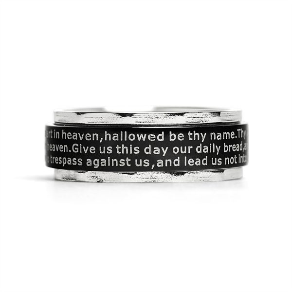 SRJ1009-BlackStainlessSteelSpanishLord_sPrayerCenterSpinnerRing_3.jpg
